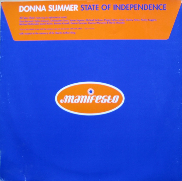 Donna Summer - State Of Independence (DJ Dero Vocal / Jules & Skins / 2 Murk Mixes) 12" Vinyl Record
