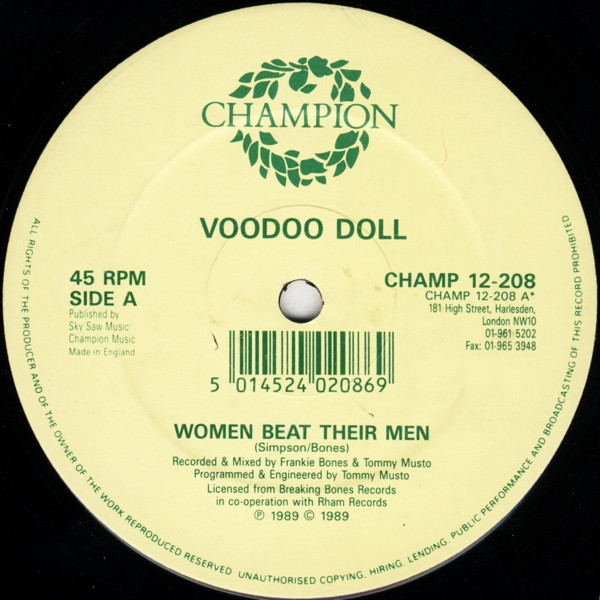 Voodoo Doll - Women beat their men (Club mix / Bones Sycho Dub / Dees Devastating Dub)