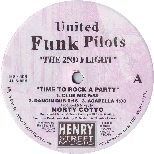 United Funk Pilots - Time to rock a party (3 mixes) / Keep on dancin / Get higher (12" Vinyl Record)