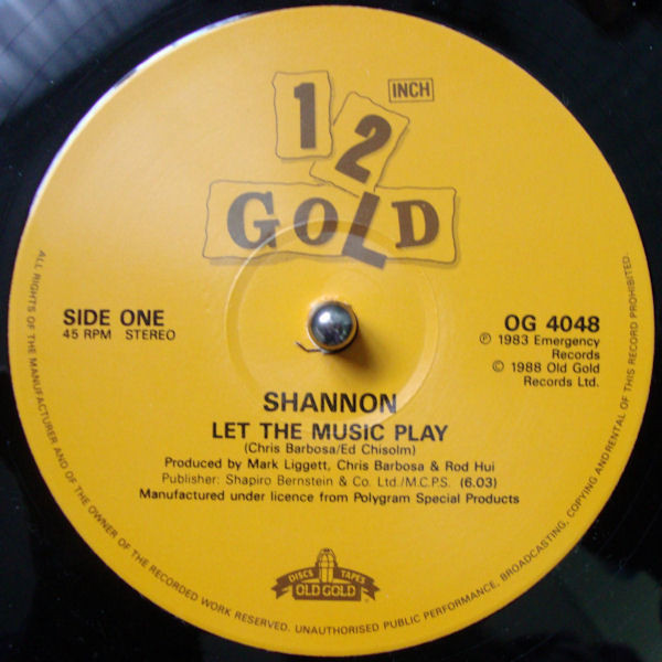 Shannon - Let the music play (Original Extended Version) / Give me the night (Original Extended Version)