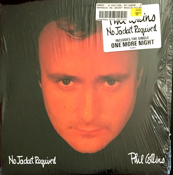 Phil Collins - No Jacket Required LP (Still in shrink) 10 Tracks inc Sussudio & Take Me Home (US Pressing Vinyl LP)