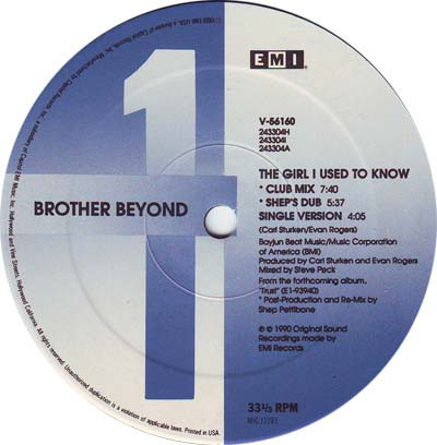 Brother Beyond - The Girl I Used To Know (7 David Morales & Shep Pettibone Mixes) Sealed Vinyl