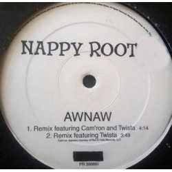 Nappy Roots - AWNAW (2 Remixes feat Camron & Twista plus Rock remix & Rock Inst.) Vinyl Promo