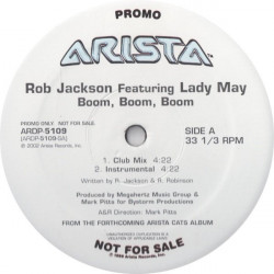 Rob Jackson feat Lady May - Boom boom boom (3 Original mixes + acappella) promo