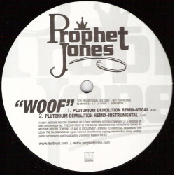 Prophet Jones - Woof (4 remixes) Vinyl Promo