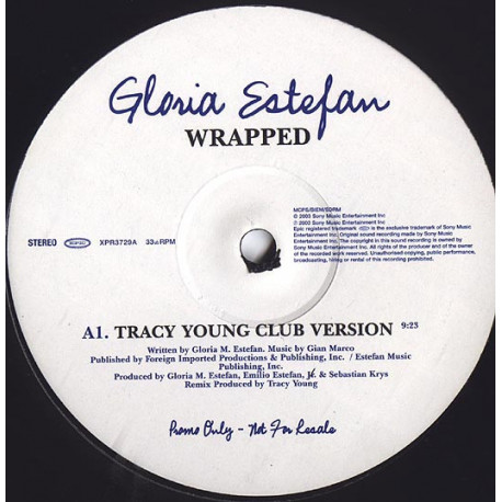 Gloria Estefan - Wrapped (Tracy Young Club mix / In Your Arms Dub) Promo