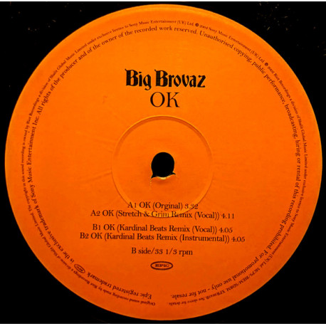 Big Brovaz - OK (Original / Stretch & Grim remix / Kardinal Beats remix & instrumental) promo