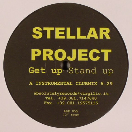 Stellar Project - Get up stand up (Instrumental Club mix / Mastica Dub mix)