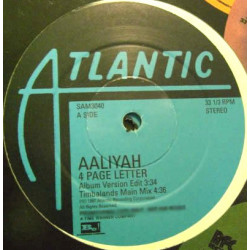 Aaliyah - 4 Page Letter (3 Mixes) / One In A Million (2 Remixes) / Death Of A Player (12" Vinyl Record Doublepack)