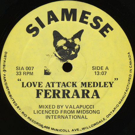 Ferrara - Love Attack Medley (Mixed by Valapucci) 12" Vinyl Record