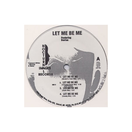 Davina - Let Me Be Me (4 Mixes) 12" Vinyl Record