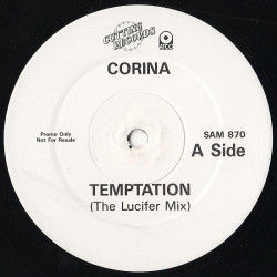 Corina - Temptation (Lucifer Mix / Hellfiire Mix / Dub) 12" Vinyl Record Promo