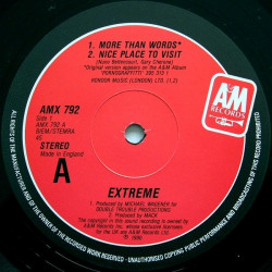 Extreme - More Than Words / Nice Place To Visit / Little Girls / Mutha (Remix) 12" Vinyl Record