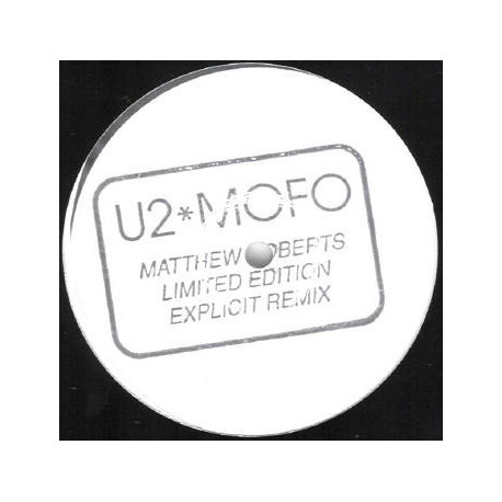 U2 - MOFO (Matthew Roberts Explicit Remix) 12" Vinyl Record Promo
