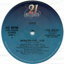 Cheri - Working Girl / So Fine (Extended Version) PROMO 12" Vinyl Record