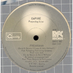Empire - Freakman (2 Mixes) Ltd Edition White Vinyl (12" Vinyl Record)