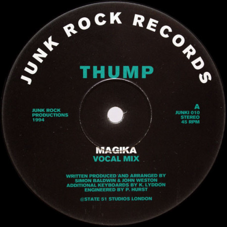 Thump - Magika (Vocal Mix / Ambient Mix / Trance Mix) 12" Vinyl Record