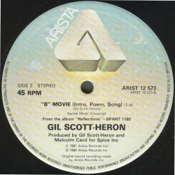 Gil Scott Heron - Re-Ron (Original / The Missing Brain Mix) / B Movie (12" Vinyl Record)