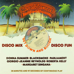 Get Down And Boogie (Mix LP) feat tracks by Donna Summer / Parliament / Giorgio and more  (10 Track Vinyl Record)