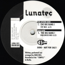 Luxor - The Big Bang (STP Mix / Chillencio Mix) 12" Vinyl Record Promo