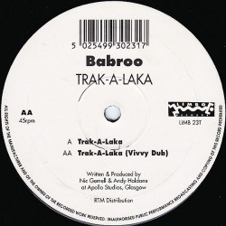 Babroo - Trak A Laka (Original / Dub) 12" Vinyl Record