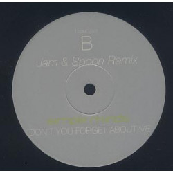 Simple Minds - Dont You Forget About Me (Jam & Spoon Remix) / Waterfront (Union Jack Remix) 12" Vinyl Record Promo and Sheet