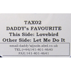 Daddys Favourite - Lovebird / Let Me Do It (12" Vinyl Record) Promo