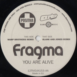 Fragma - You are alive (Wasp Brothers Remix / Blank And Jones Remix) 12" Vinyl Record Promo