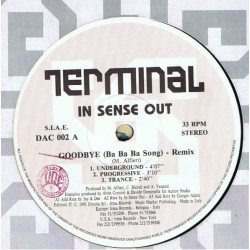 In Sense Out - Goodbye (Underground / Progressive / Trance / New Soul / Classic Soul / LP) 12" Vinyl