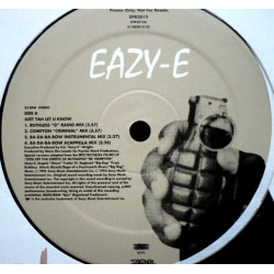 Eazy E - Just Ta Let U Know (Radio Mix / Criminal Mix / Inst / Acapella) / Muthaphu..Real (LP Version / Inst / Acapella) Promo
