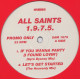All Saints 1.9.7.5  - If You Wanna Party (I Found Lovin) 2 Mixes / Lets Get Started (2 Mix) 12" Vinyl Promo