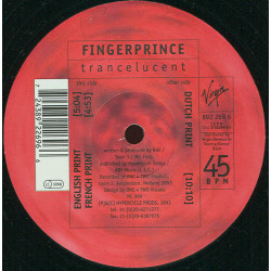 Fingerprince - Trancelucent (Dutch Print / English Print / French Print) 12" Vinyl Record