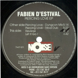 Fabien D'Estival - Piercing Love (Dungcon Mix / Tribal Dub) / Reverse / Let It Go (12" Vinyl Record)