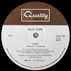 Ellie Hope - Lucky (Vocal / Instrumental) 12" Vinyl Record