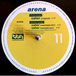 Arena - Calor (Original Mix / Nostalgia Mix / Twilight Mix) 12" Vinyl Record