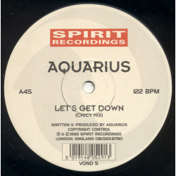 Aquarius - Lets Get Down (Chicy Mix) / Bella Russa (Parts 1 & 2) 12" Vinyl Record