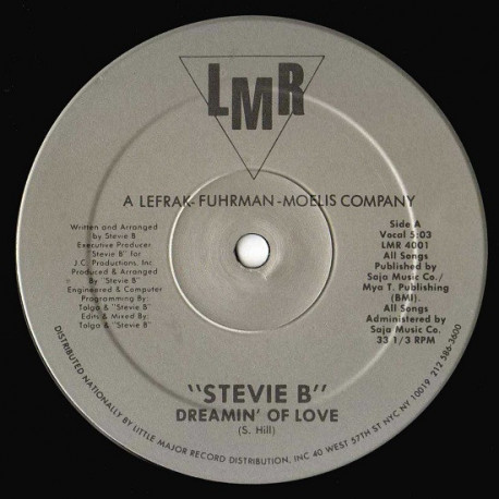 Stevie B - Dreamin Of Love (Vocal / Dub) 12" Vinyl SEALED