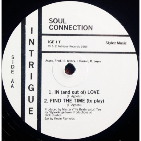 Soul Connection - In And Out Of Love / Find The Time / Oh Ivy (Deluxe Production) Streetsoul Vinyl 12"