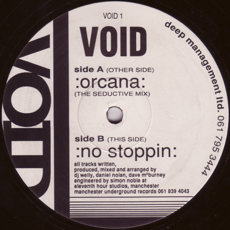 Void - Orcana (The Seductive Mix) / No Stoppin (12" Vinyl Record)