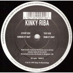 Kinky Riba - Check It Out / Dub It Out (12" Vinyl Record)