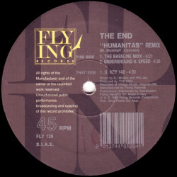 The End - Humanitas (Bassline Mix / Underground H Speed / U. Key 142) 12" Vinyl Record