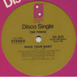 Force - Rock Your Baby (Full Length / Instrumental) 12" Vinyl Record
