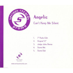 Angelic - Cant keep me silent (Original , Judge Jules & Sionix mixes) promo