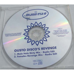 (CD) Gusto - Discos revenge (Mole Hole Dirty Radio Edit / Females Revenge Radio Edit) Promo