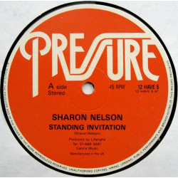Sharon Nelson - Standing Ovation (Original / Club Mix) 12" Vinyl Record