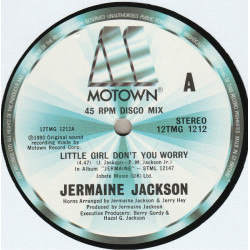 Jermaine Jackson - Little Girl Dont You Worry / We Put It Back Together (12" Vinyl Record)