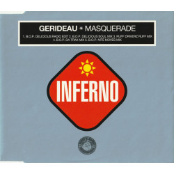 Gerideau - Masquerade (BOP delicious radio edit / BOP delicious soul mix / BOP da trax mix / BOP nite moves mix) CD Single