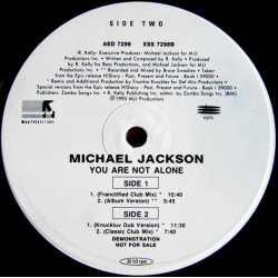 Michael Jackson - You Are Not Alone (Frankie Knuckles Club Mix / LP Version / FK Dub / Classic Club Mix) Promo