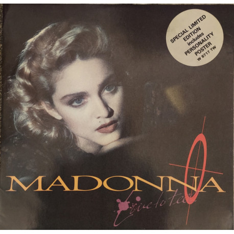 Madonna - Live To Tell (LP Version / Edit / Inst) Includes Original Poster. 12" Vinyl Record