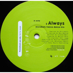 Erasure - Always (Microbots Trance dance Mix / Cappella Club Mix) Vinyl Promo
